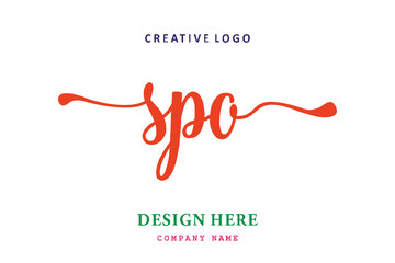 SPO lettering logo is simple, easy to understand and authoritative