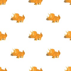 Triceratops pattern seamless background texture repeat wallpaper geometric vector