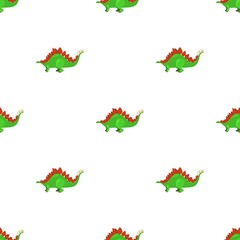 Stegosaurus pattern seamless background texture repeat wallpaper geometric vector