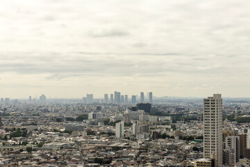 Fototapeta na wymiar 都市の風景　東京世田谷からの眺望