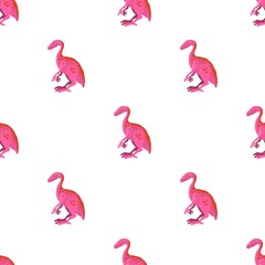 Naklejka premium Young dinosaur pattern seamless background texture repeat wallpaper geometric vector