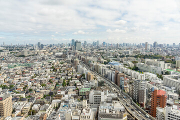 Fototapeta premium 都市の風景 東京世田谷からの眺望