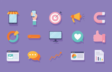 digital marketing icons