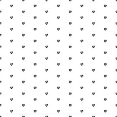 Square seamless background pattern from geometric shapes. The pattern is evenly filled with small black mom with baby symbols. Vector illustration on white background