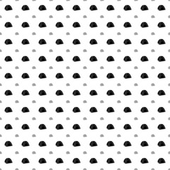 Square seamless background pattern from geometric shapes are different sizes and opacity. The pattern is evenly filled with big black tourist tents. Vector illustration on white background