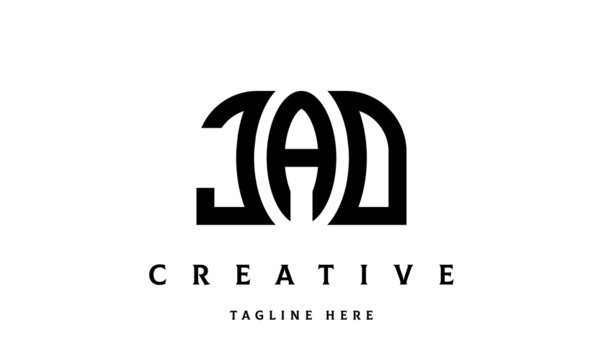 JAD creative three latter logo design	
