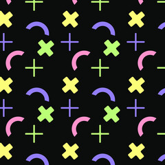 Obraz premium Seamless pattern in memphis style