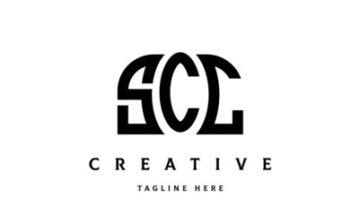 SCC creative three latter logo design	