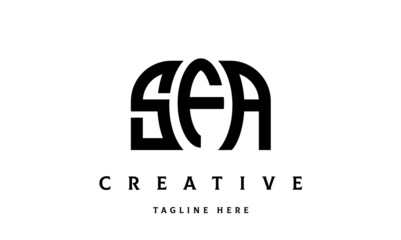 SFA creative three latter logo design	