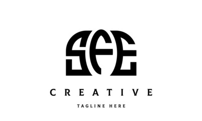 SFE creative three latter logo design	