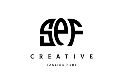 SPF creative three latter logo design	