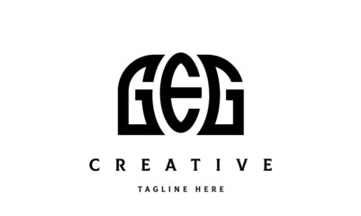GEG creative three latter logo design	