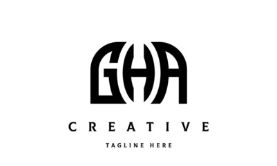 GHA creative three latter logo design	