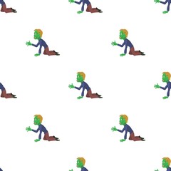 Zombie pulls his hand pattern seamless background texture repeat wallpaper geometric vector