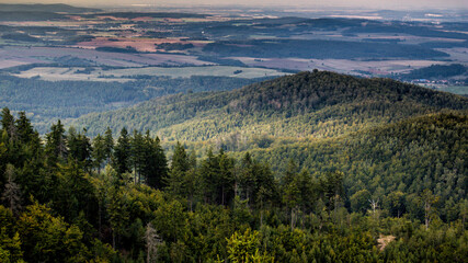 The Walbrzyskie Mountains in Poland / Trojgarb