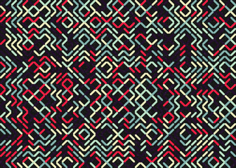 Abstract Geometric Pattern generative computational art illustration