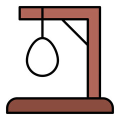Filled outline icon for punishment.
