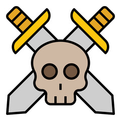 Filled outline icon for kills.