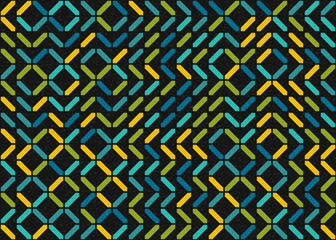 Abstract Geometric Pattern generative computational art illustration