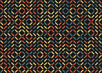 Abstract Geometric Pattern generative computational art illustration