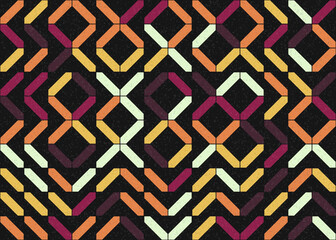Abstract Geometric Pattern generative computational art illustration