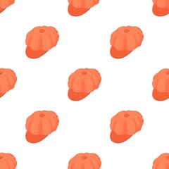 Old man hat pattern seamless background texture repeat wallpaper geometric vector