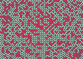 Abstract Geometric Pattern generative computational art illustration