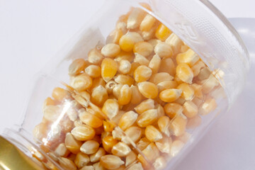 corn kernels in the jar
