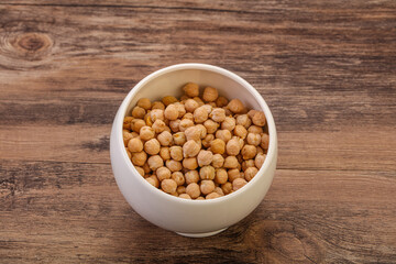 Vegan cuisine - Dry chickpea heap