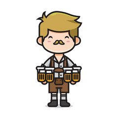 cute man in international beer day