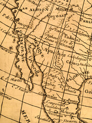 アンティークの世界地図　メキシコ