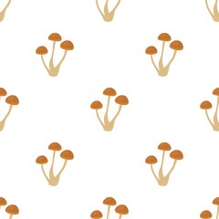 Honey agaric pattern seamless background texture repeat wallpaper geometric vector