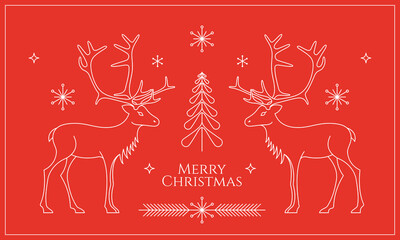 Christmas reindeer_card