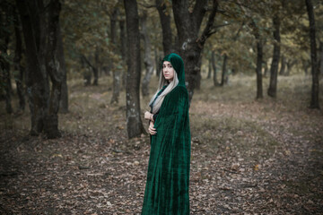 Dark mystical forest, Halloween ideas for party, outfits for ladies, concept of wizards and magic