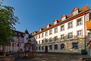 Fototapeta na wymiar Altstadt von Bad Soden-Salmünster, Ortsteil Salmünster, Hessen in Deutschland