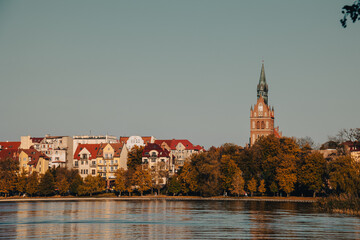 Malownicza panorama miasta Ełk