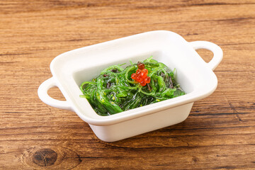 Asian traditional chukka salad in the bowl