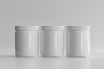 Plastic Cosmetic Jar