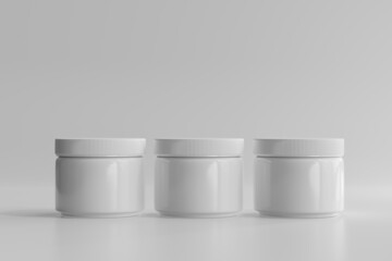 Plastic Cosmetic Jar
