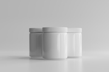 Plastic Cosmetic Jar