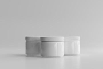 Plastic Cosmetic Jar