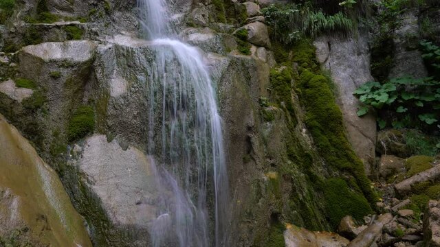 Waterfall Pljackovac, Vlasic mountain, Bosnia and Herzegovina - (4K)