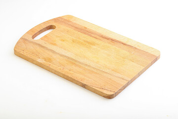 Wooden board for kitchen isolated