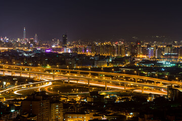 Naklejka premium 台湾night view