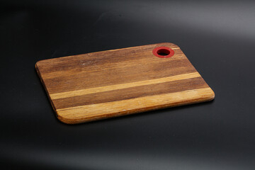 Wooden board for kitchen isolated