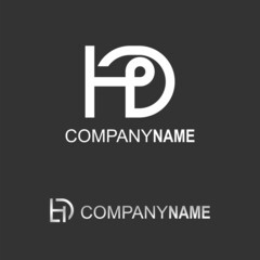 letter or word HD font in connected Image graphic icon logo design abstract concept vector stock. Can be used as a symbol associated with initial or monogram.