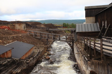 Old cooper mining in Røros (Roros), Norway