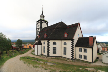 Fototapeta na wymiar Old Røros (Roros) church, Norway