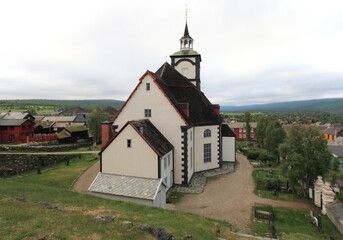 Fototapeta na wymiar Old Røros (Roros) church, Norway