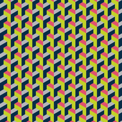 Pattern background. Modern stylish texture with colorful trellis. Repeating geometric grid. Simple graphic design.